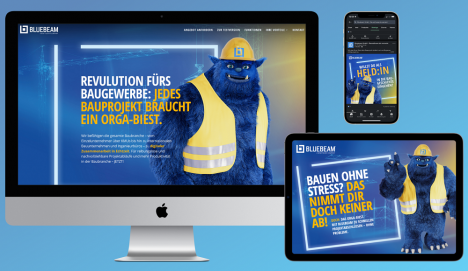 C3 überzeugt Bluebeam mit dem "Orga-Biest" - Die Landing-Page bildet den Kern aller Bluebeam Kampagnen-Aktivitäten – Foto: C3
